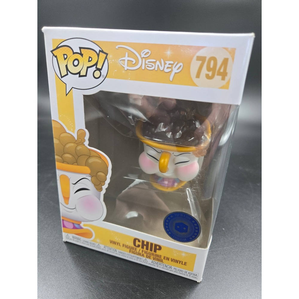 Funko Pop Disney Beauty and the Beast Chip 794 Pop In A Box Exclusive Vinyl
